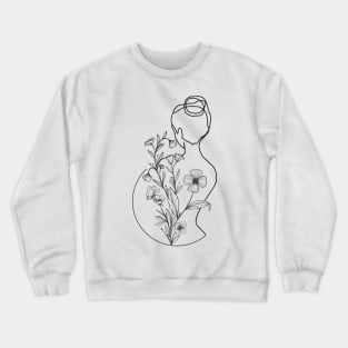 Plant Lady Line Crewneck Sweatshirt